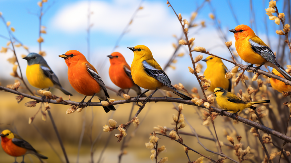 Exploring the Red, Orange, and Yellow Birds of South Dakota